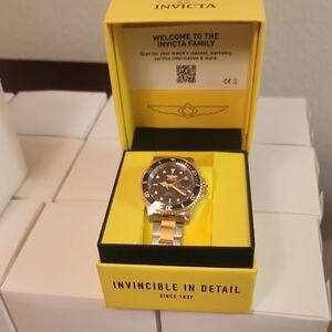 Invicta Black and Silver Dive Watch